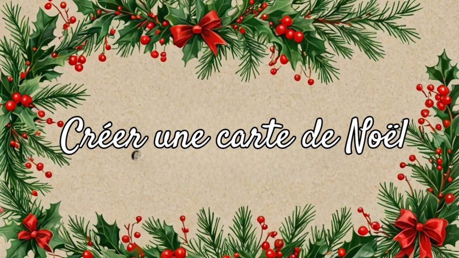 Créer une carte de Noël personnalisée en ligne
