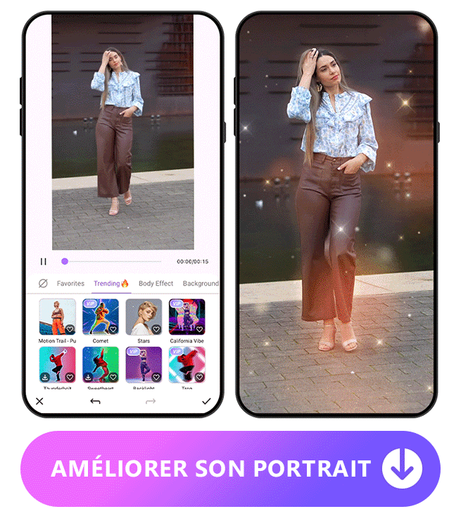Vivid Glam Effect example