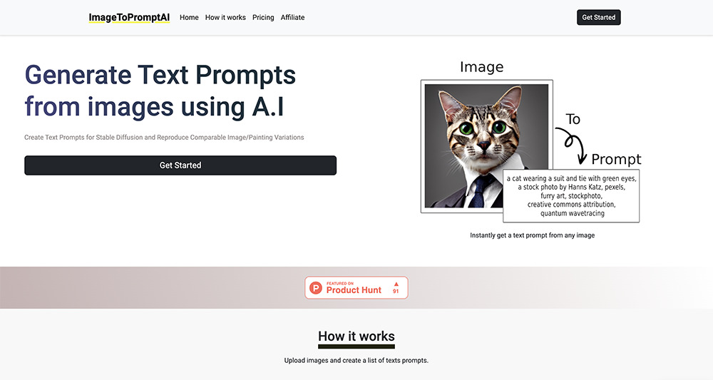 ImageToPrompt Interface