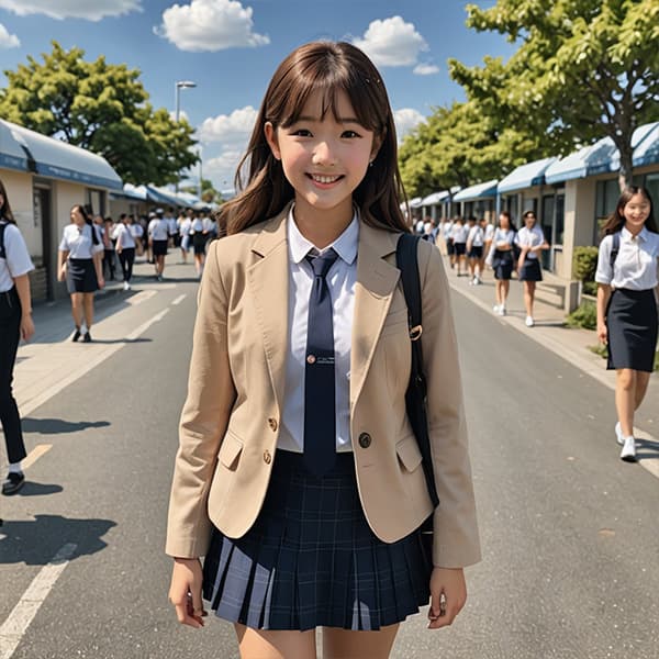 MyEdit AI 画像生成 AI 制服完成サンプル