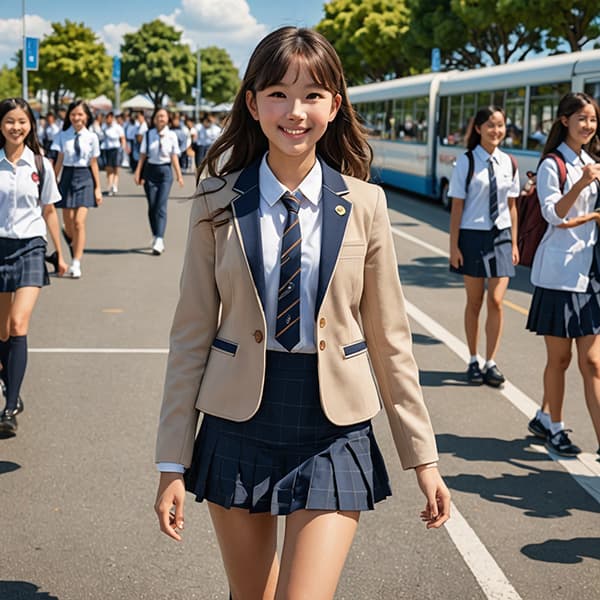 MyEdit AI 画像生成 AI 制服完成サンプル