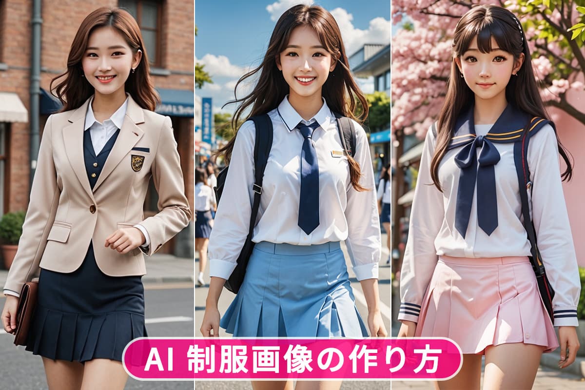 【無料】AI で制服の画像を生成できるおすすめサイト・アプリ５選