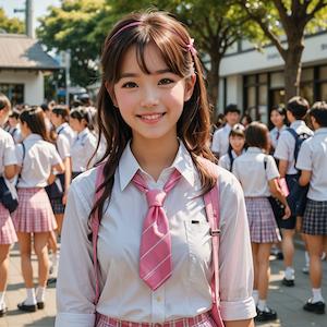 MyEdit AI 画像生成 アイドル風制服２ スタイル：リアル反映画像2