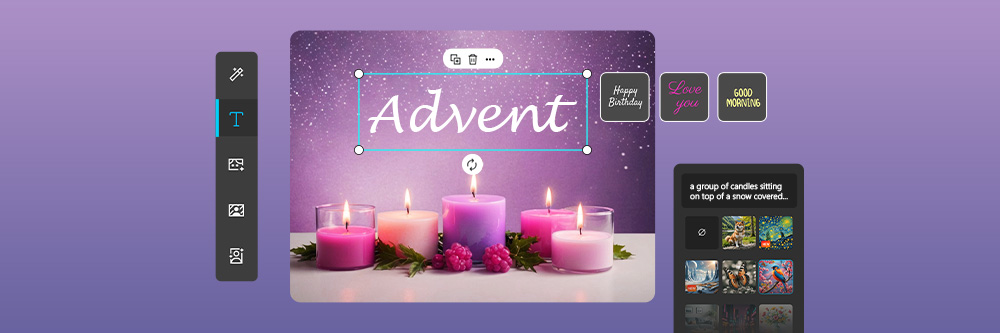 Adventsbilder mit KI erstellen