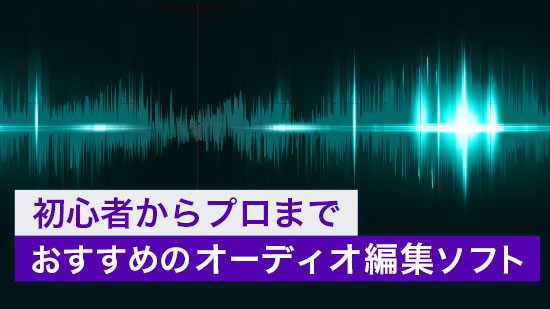 【2025年】音声・オーディオ編集ソフトおすすめ 6 選
