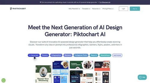 Piktochart Interface