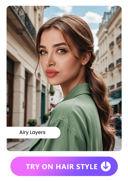 AI Hairstyle Try on Airy Layers