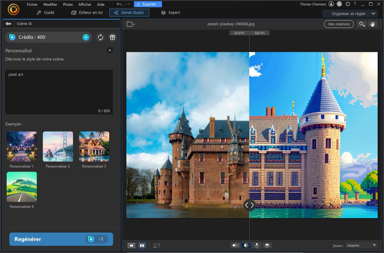 PhotoDirector - Meilleur logiciel de pixel art gratuit