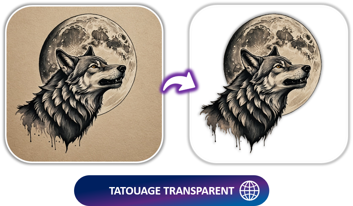MyEdit - Supprimer le fond d'un tatouage IA