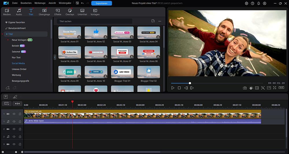 PowerDirector - Das beste kostenlose Videoschnittprogramm