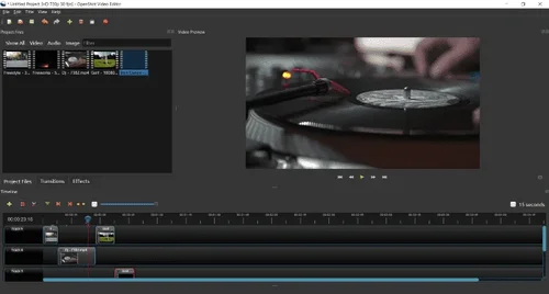 interface de Openshot le logiciel de montagevidéo facile pour utilisateur intermédiaire