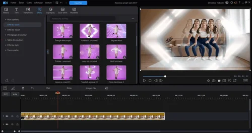 interface du logiciel simple d'utilisation powerdirector