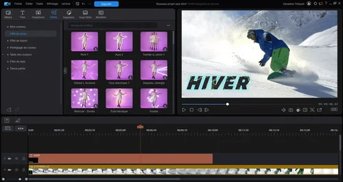 interface du logiciel simple d'utilisation powerdirector
