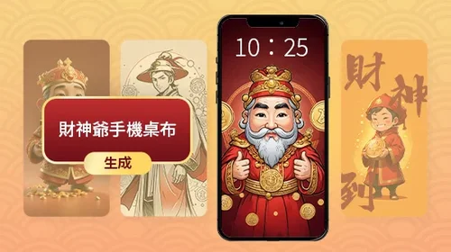 財神爺圖案免費下載：輕鬆自製財神爺圖案桌布迎財神！