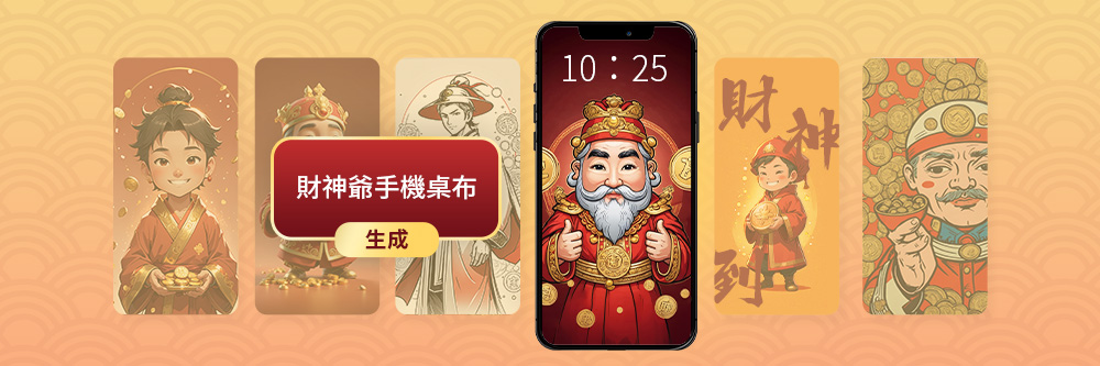 財神爺圖案免費下載：教你怎麼自製財神爺圖案桌布迎財神！