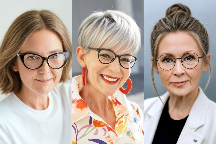10 Meilleures coupes de cheveux pour femme de 60 ans avec lunettes en 2025