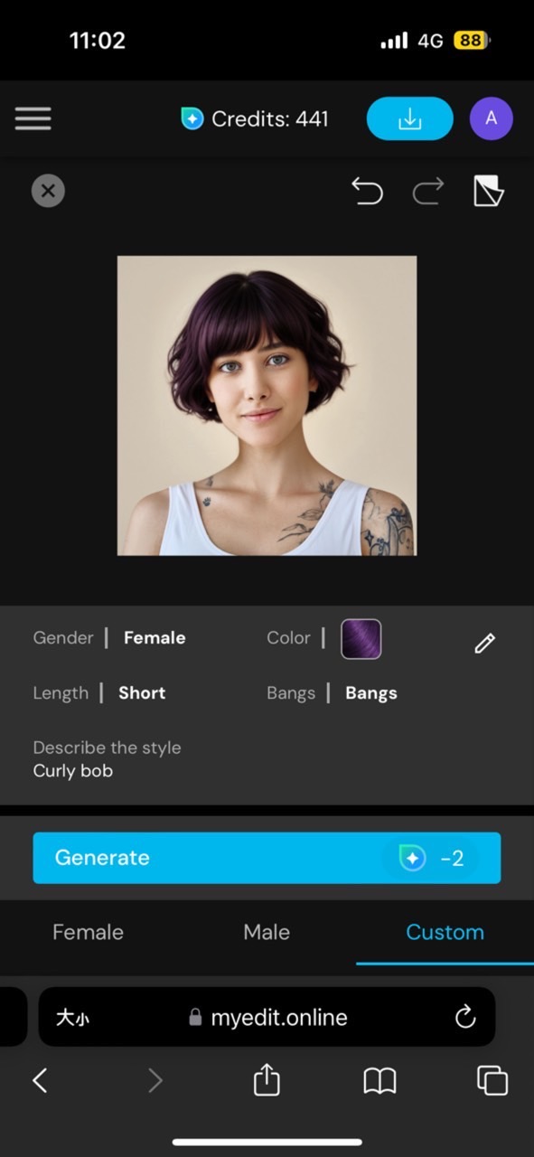 MyEdit - 2nd Best Hair Color Application