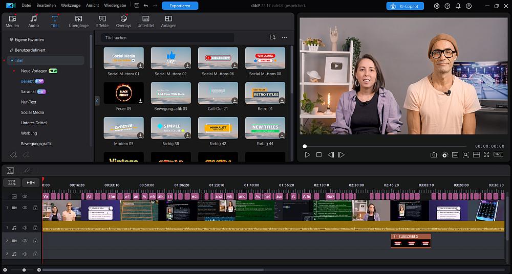 PowerDirector - Die beste Windows iMovie Alternative