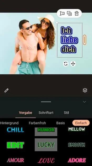 PhotoDirector App - Silvester-Hintergrund 