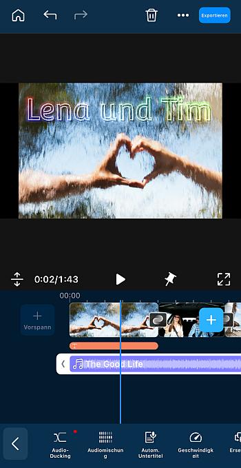 PowerDirector App - Diashow zum Valentinstag erstellen