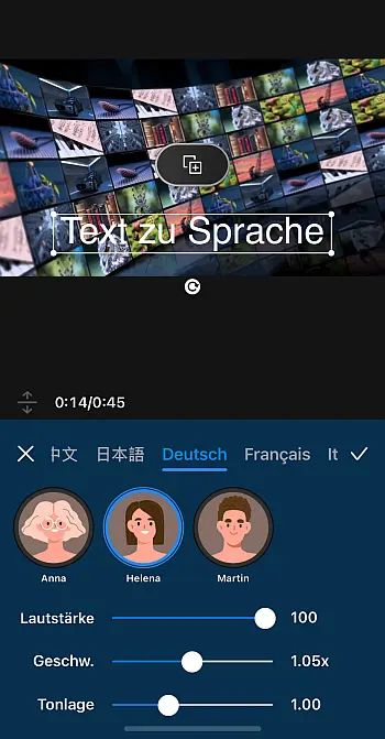 PowerDirector Mobile - Videoeditor-App mit Overvoice-Funktionen