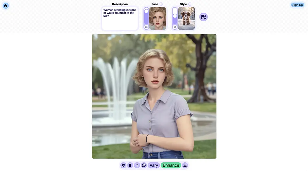 Artbreeder Screenshot