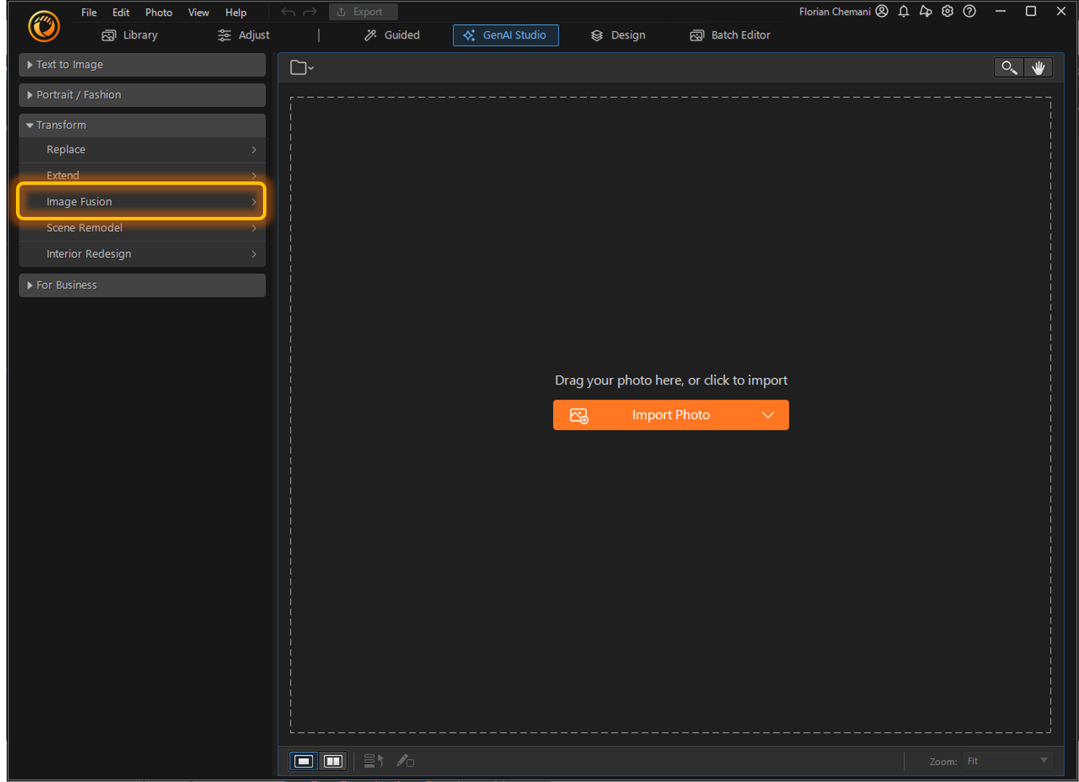 How to combine two images with AI on PC - Step 2