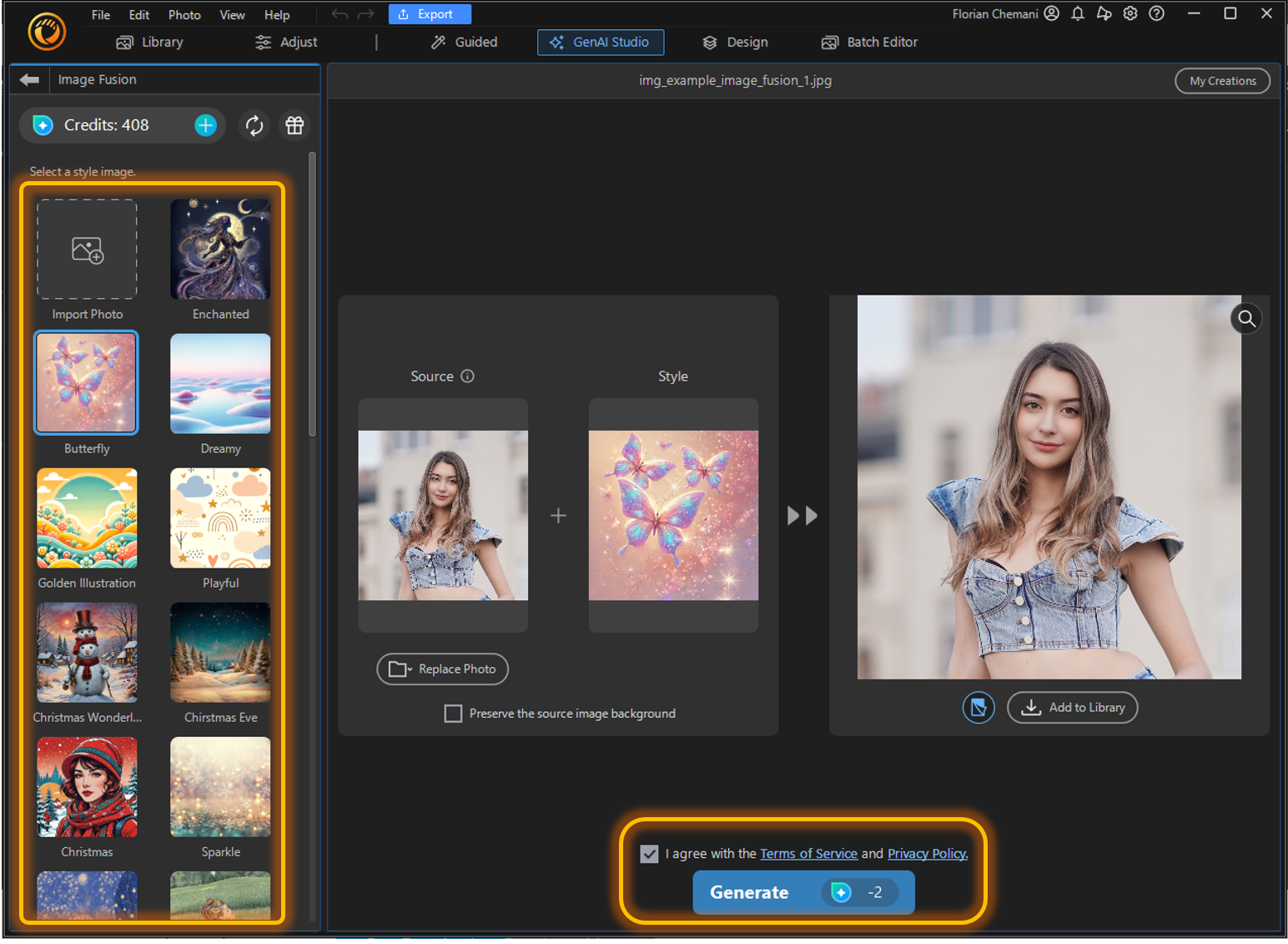 How to combine two images with AI on PC - Step 3