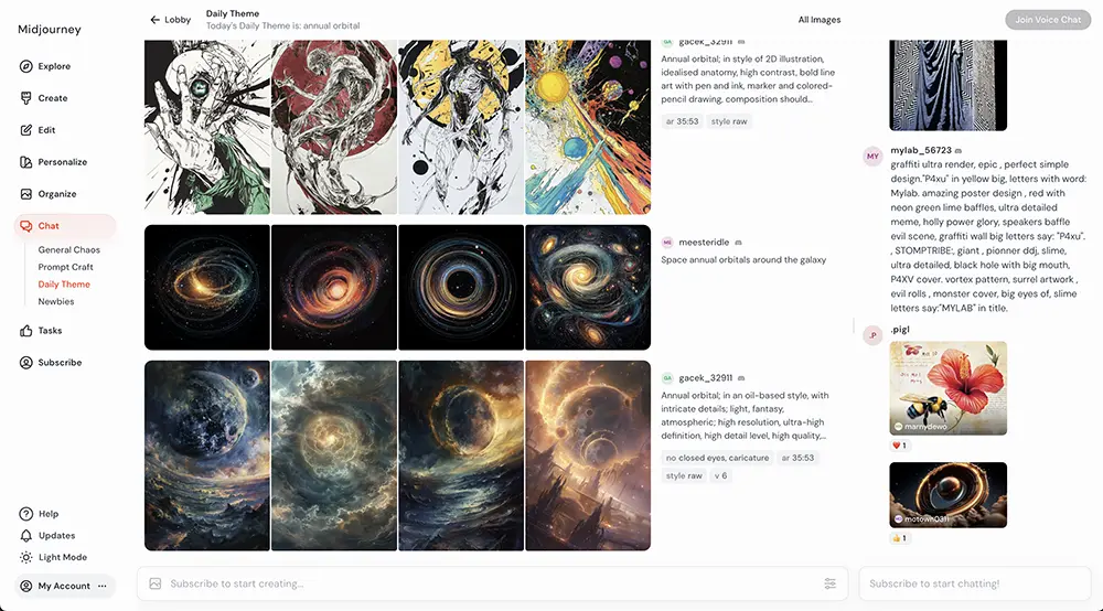 Midjourney Interface