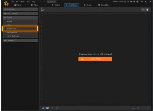 How to combine two images with AI on PC - Step 2