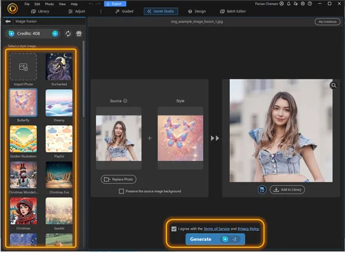 How to combine two images with AI on PC - Step 3