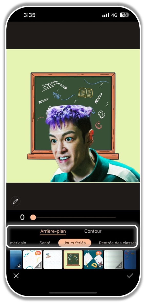 Créer un meme Squid Game - Etape 2