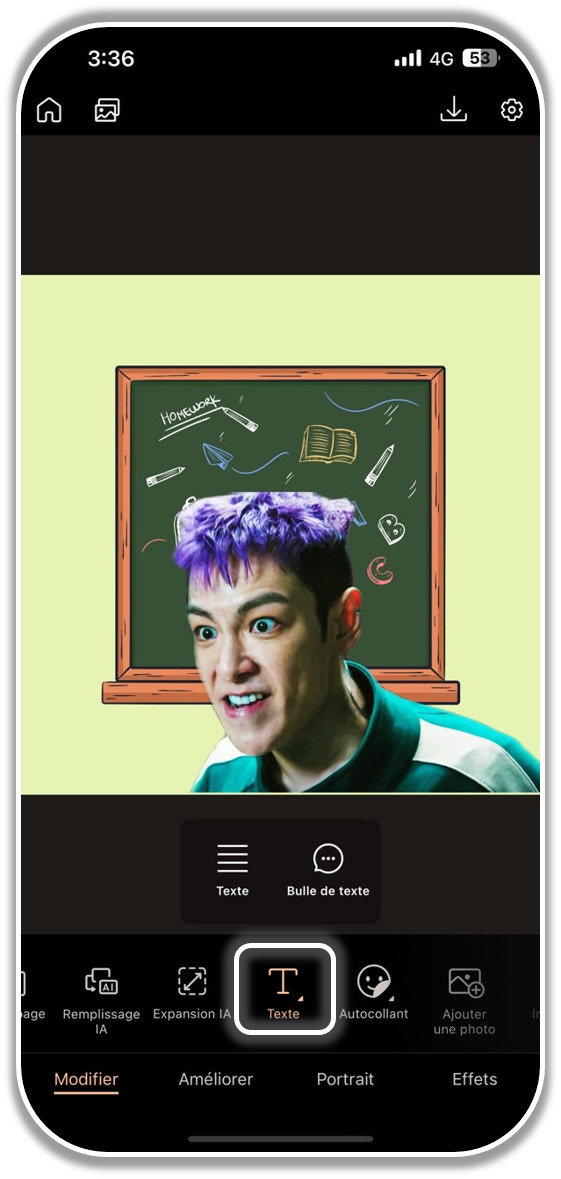 Créer un meme Squid Game - Etape 3