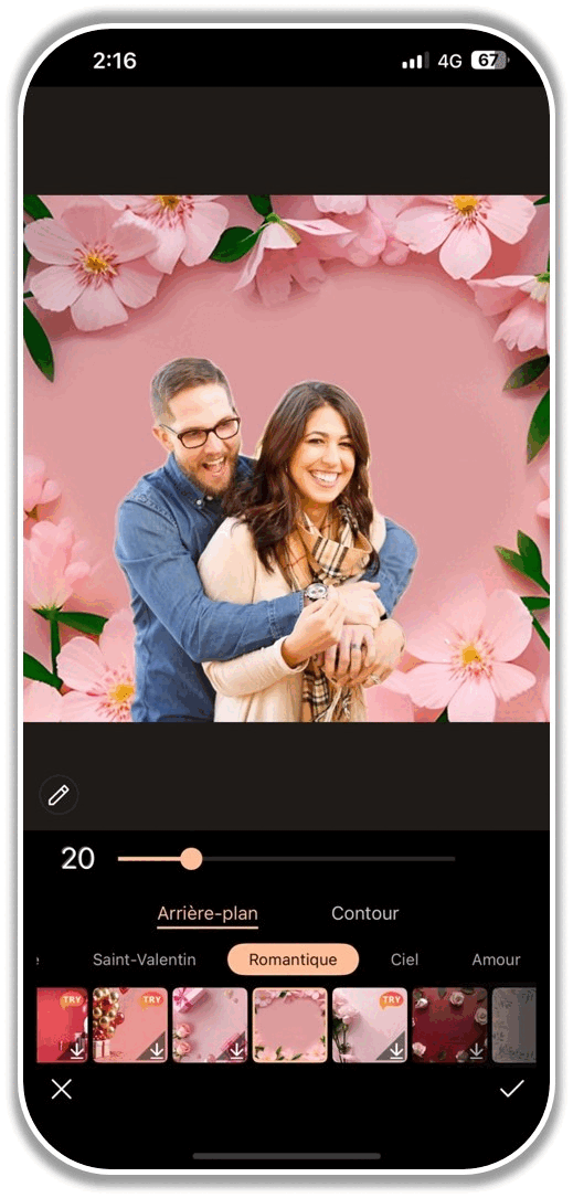 Créer un montage photo de la Saint-Valentin avec un arrière-plan romantique