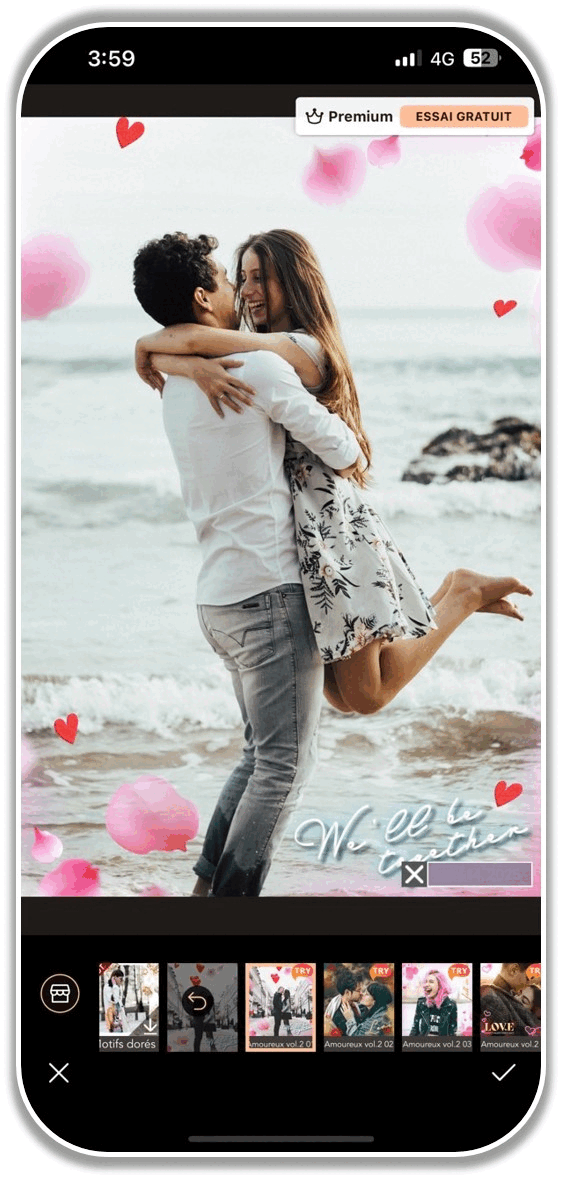 Créer un montage photo de la Saint-Valentin avec des cadres