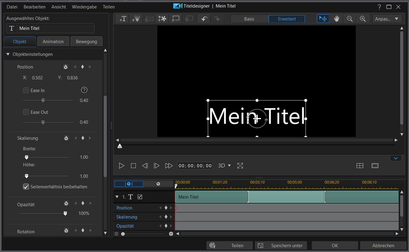 PowerDirector interface