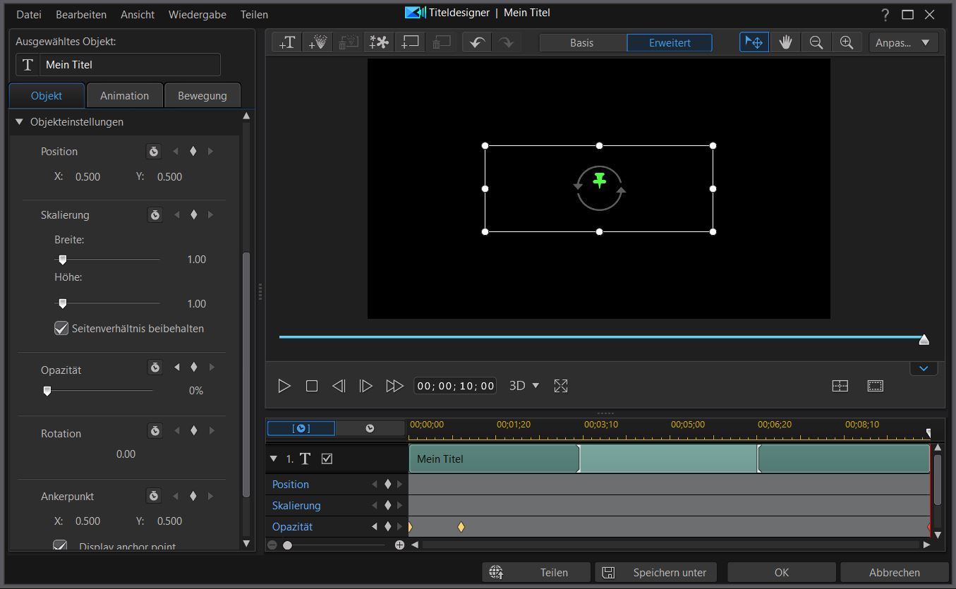 PowerDirector interface