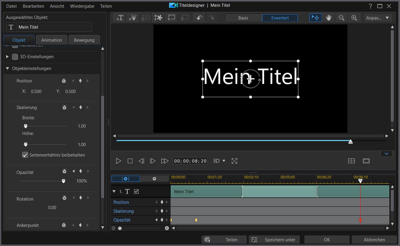 PowerDirector interface