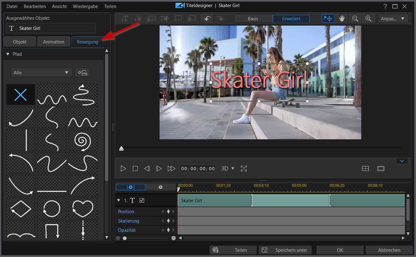 PowerDirector interface