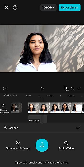 Videoeditor & Aufnahme-App CapCut