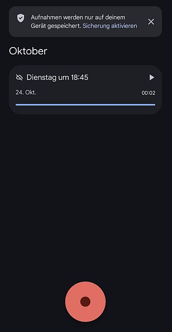 Der Android Rekorder für Sprachaufnahmen