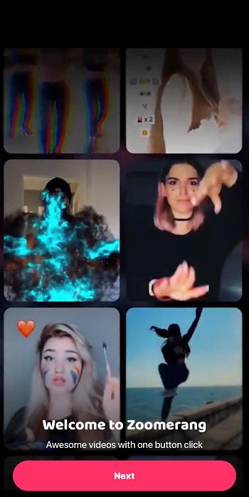 Zoomerang App Interface