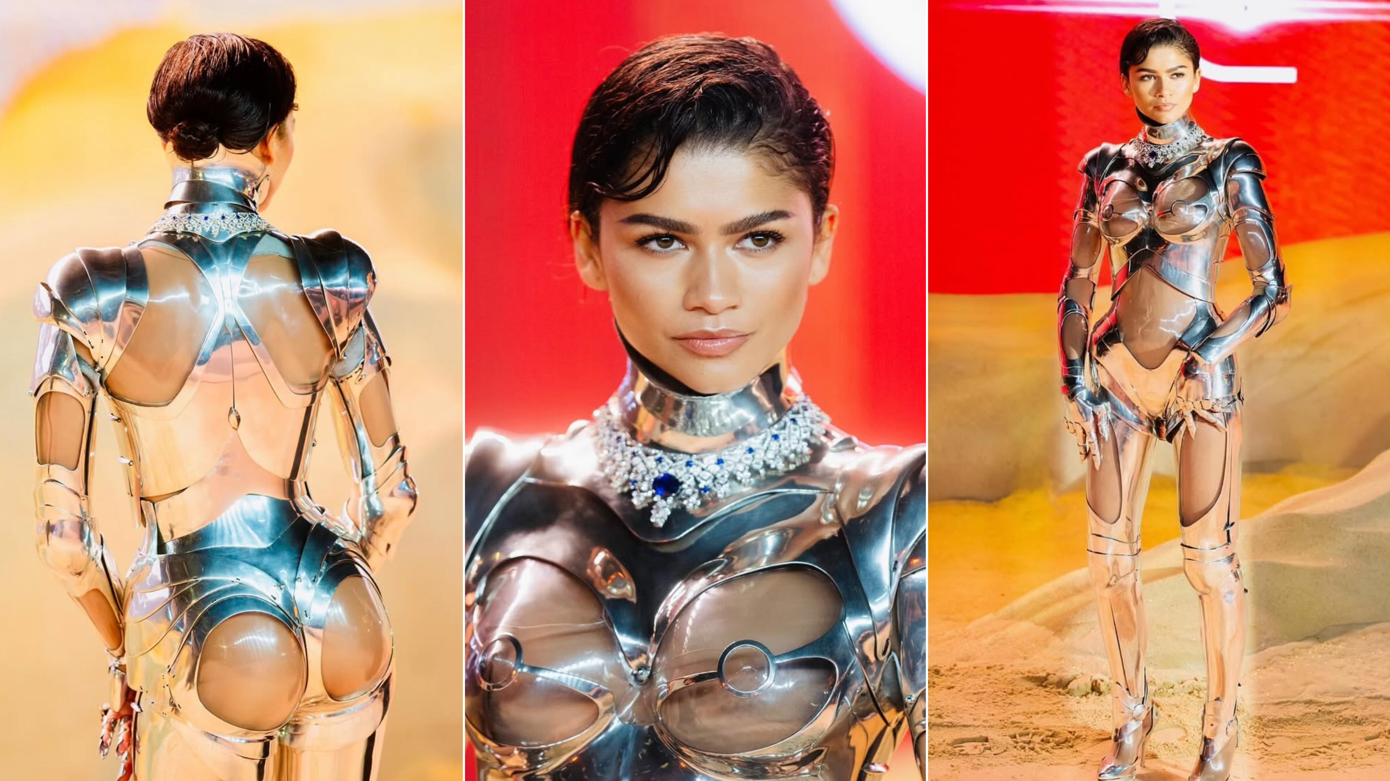 쇠맛 Y3K 스타일의 Zendaya