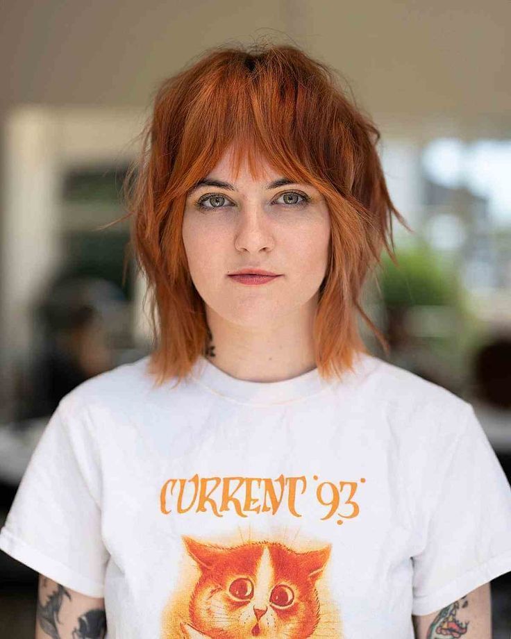 Coupe Wolf Cut Frange