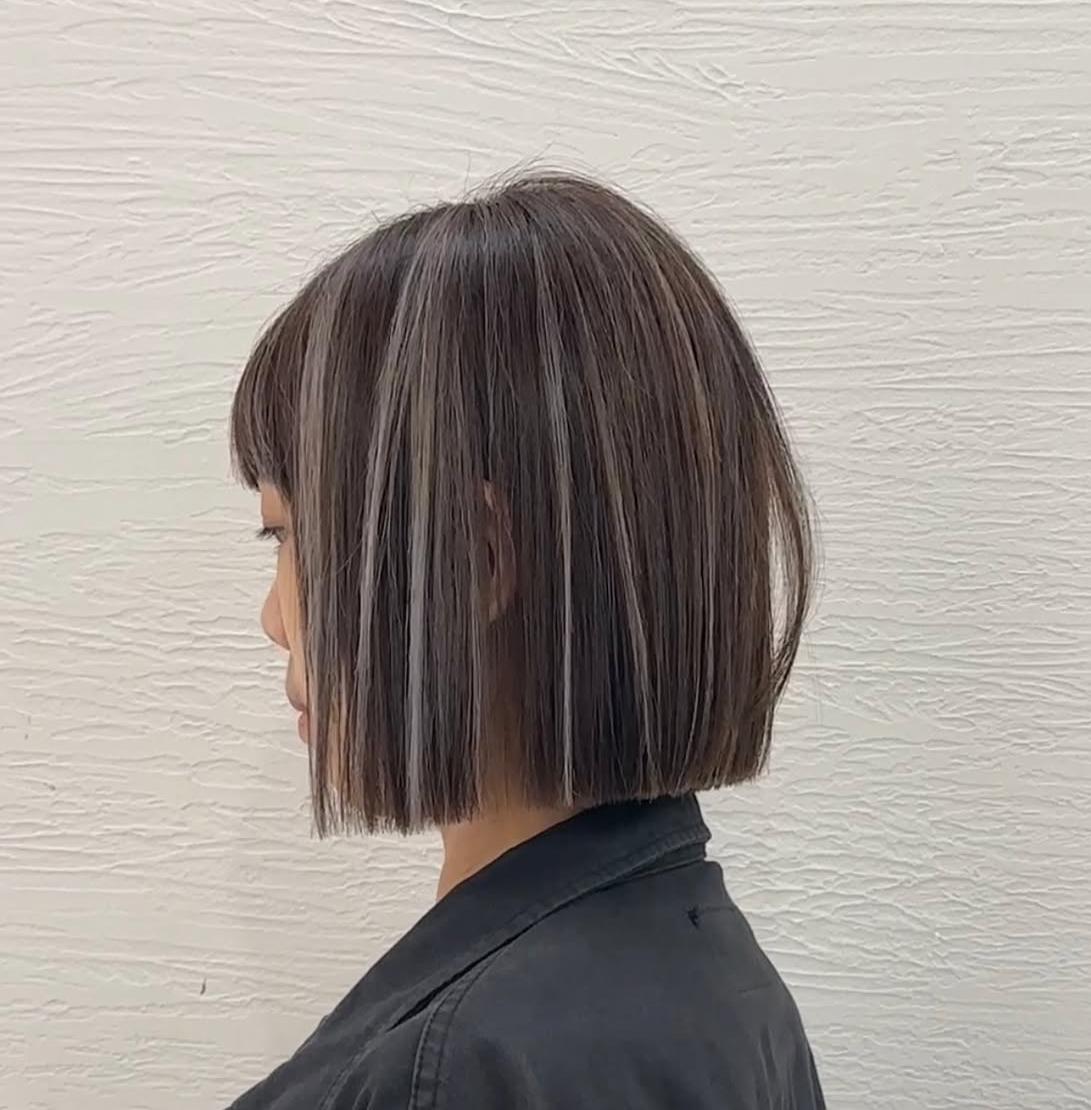 挑染髮型:光線染