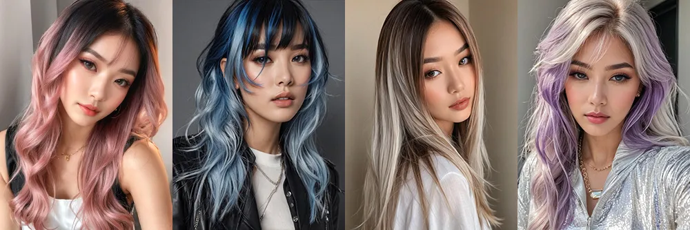 2025 挑染髮型推薦！線條染、手刷染到光線染，挑染髮色輕鬆模擬！