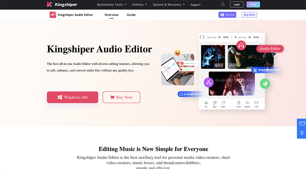 KingShiper Audio Editor