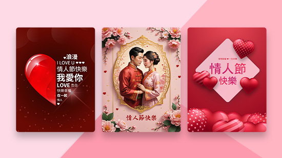 情人節快樂圖免費下載:自製情人節早安圖、情人節語錄通通有!