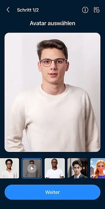 PowerDirector App mit Video-Avataren