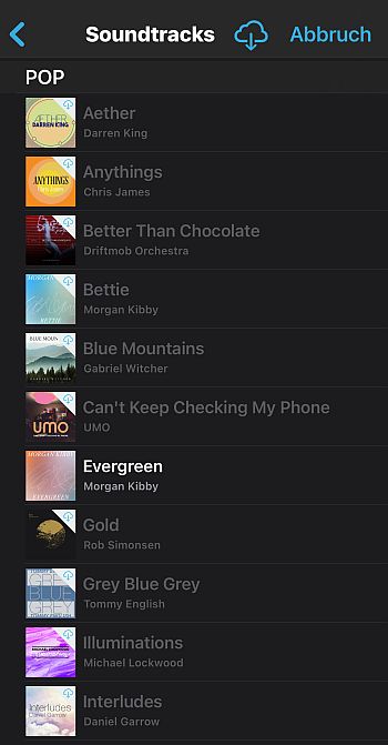 iMovie Soundtracks